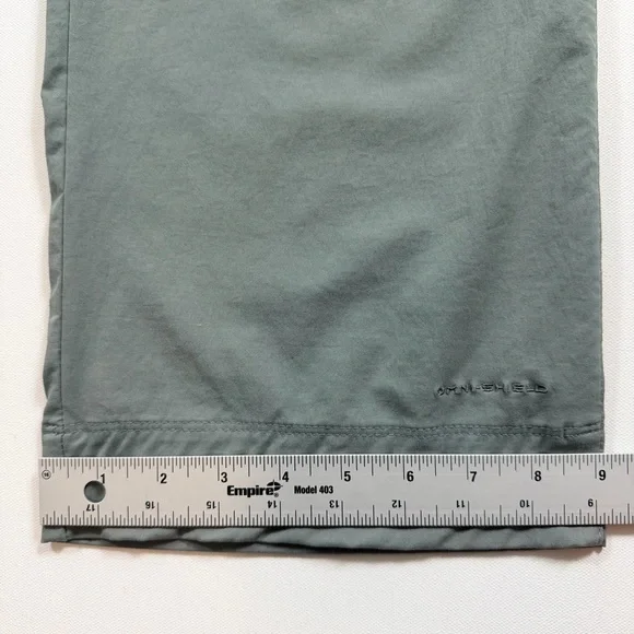Columbia Omni-Shield Women’s Hiking Pants Size 14 Gray Green Outdoor Trail - Picture 8 of 12